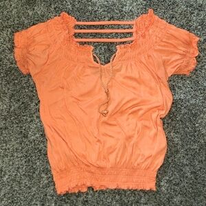 Derek Heart| Off The Shoulder Ruffled Top